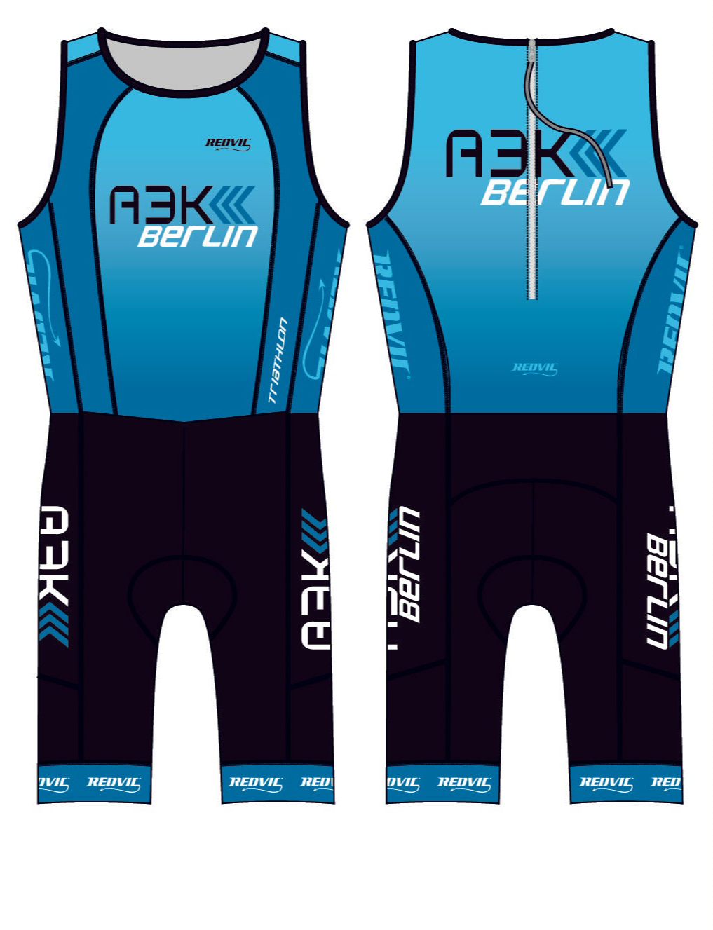 Triathlon Einteiler Frauen breite Träger