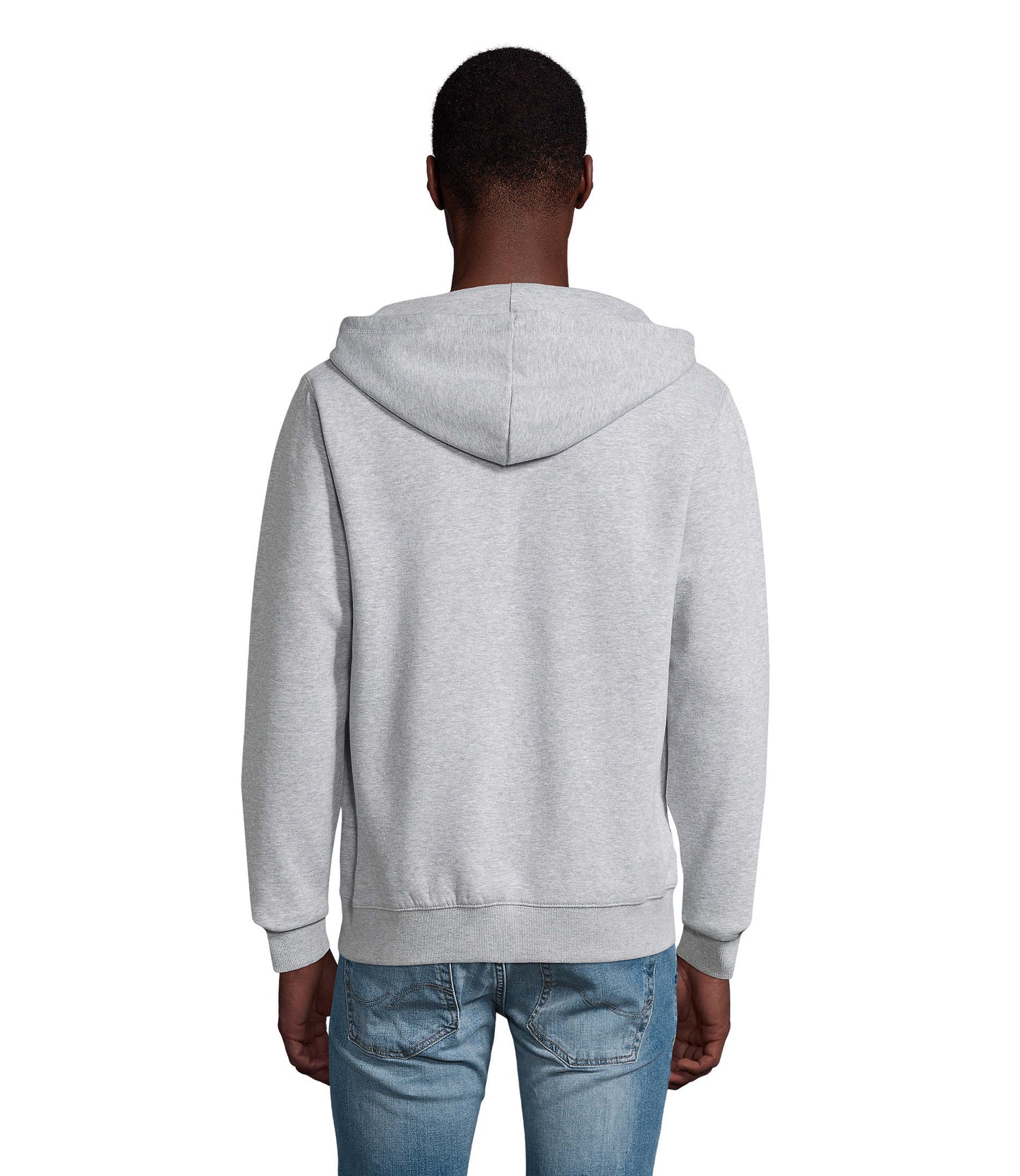 A3K ZipHoody grau mit Logos Männer